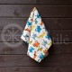 Colourful half-linen kitchen towel "Puppies"